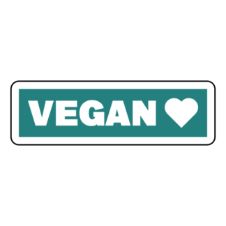 Vegan Sticker (Turquoise)